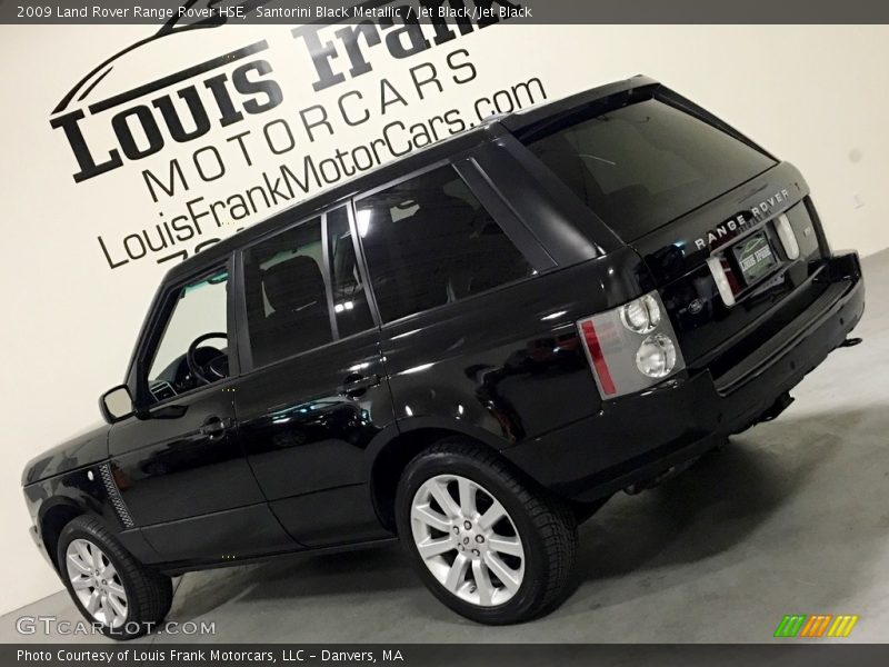 Santorini Black Metallic / Jet Black/Jet Black 2009 Land Rover Range Rover HSE