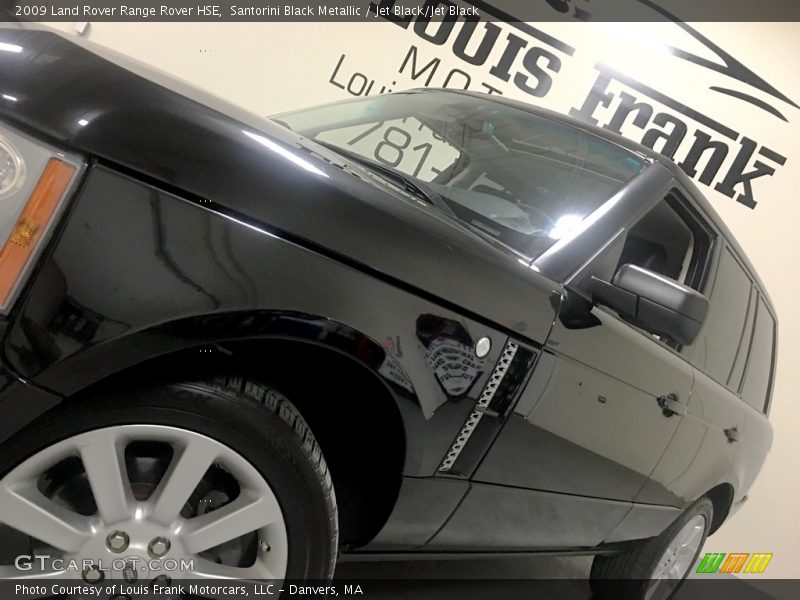 Santorini Black Metallic / Jet Black/Jet Black 2009 Land Rover Range Rover HSE