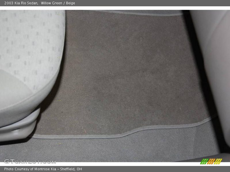 Willow Green / Beige 2003 Kia Rio Sedan