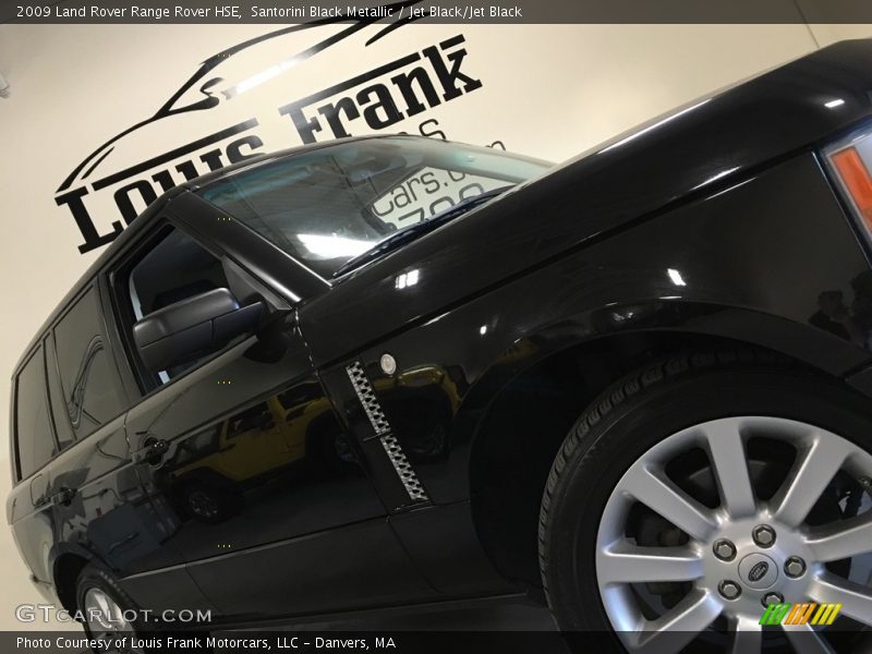 Santorini Black Metallic / Jet Black/Jet Black 2009 Land Rover Range Rover HSE