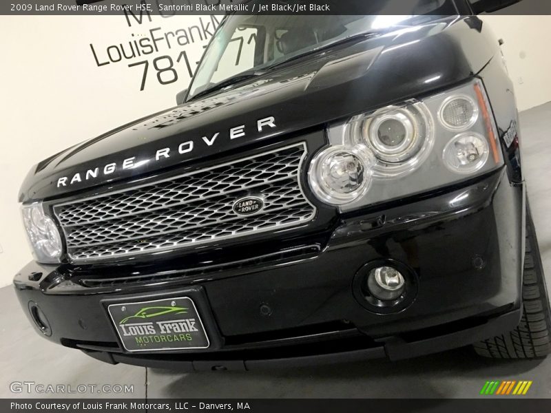 Santorini Black Metallic / Jet Black/Jet Black 2009 Land Rover Range Rover HSE