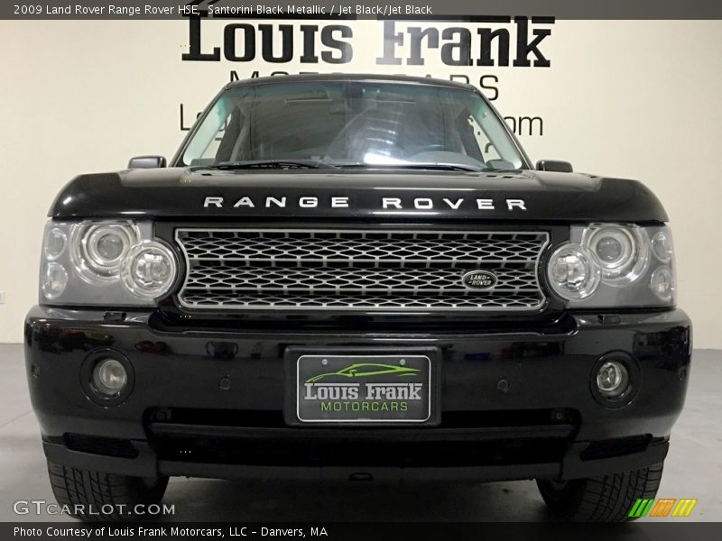 Santorini Black Metallic / Jet Black/Jet Black 2009 Land Rover Range Rover HSE