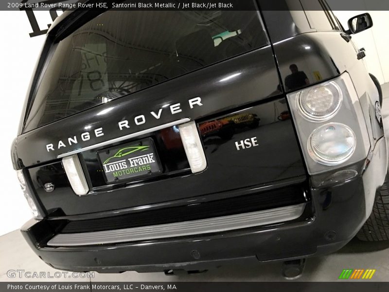 Santorini Black Metallic / Jet Black/Jet Black 2009 Land Rover Range Rover HSE