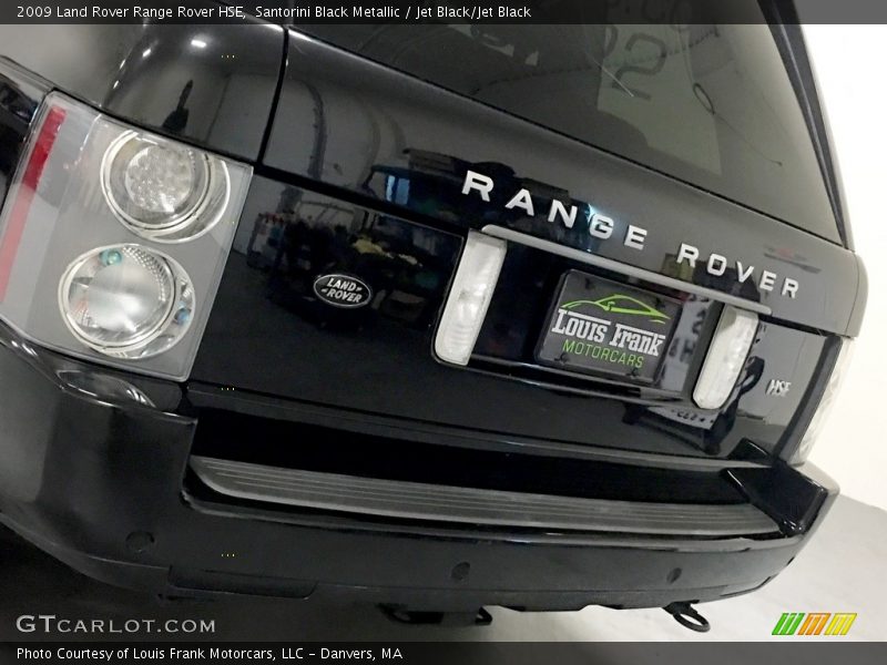 Santorini Black Metallic / Jet Black/Jet Black 2009 Land Rover Range Rover HSE