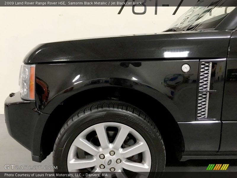 Santorini Black Metallic / Jet Black/Jet Black 2009 Land Rover Range Rover HSE