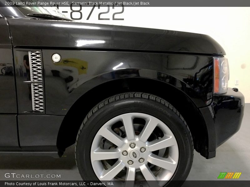 Santorini Black Metallic / Jet Black/Jet Black 2009 Land Rover Range Rover HSE