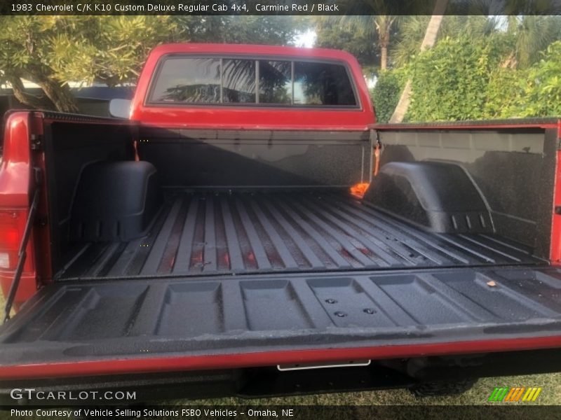 Carmine Red / Black 1983 Chevrolet C/K K10 Custom Deluxe Regular Cab 4x4