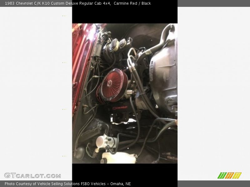 Carmine Red / Black 1983 Chevrolet C/K K10 Custom Deluxe Regular Cab 4x4
