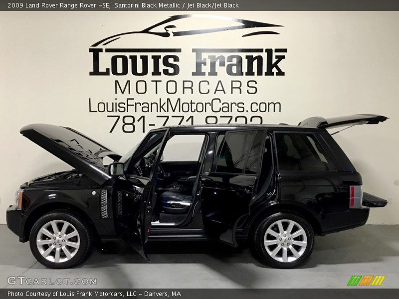 Santorini Black Metallic / Jet Black/Jet Black 2009 Land Rover Range Rover HSE