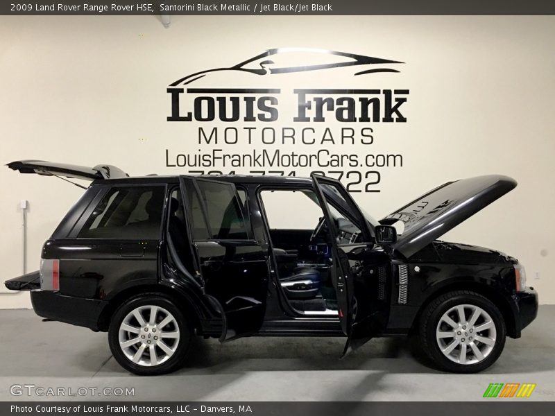 Santorini Black Metallic / Jet Black/Jet Black 2009 Land Rover Range Rover HSE