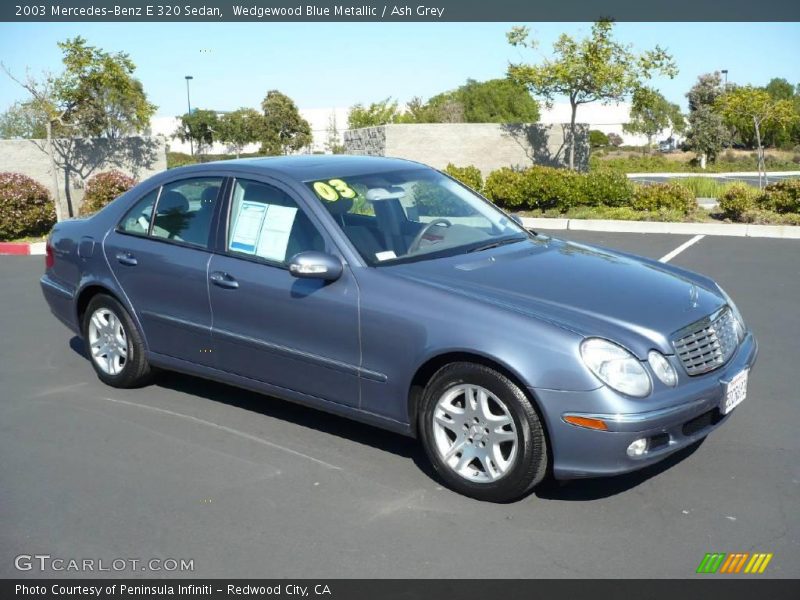 Wedgewood Blue Metallic / Ash Grey 2003 Mercedes-Benz E 320 Sedan
