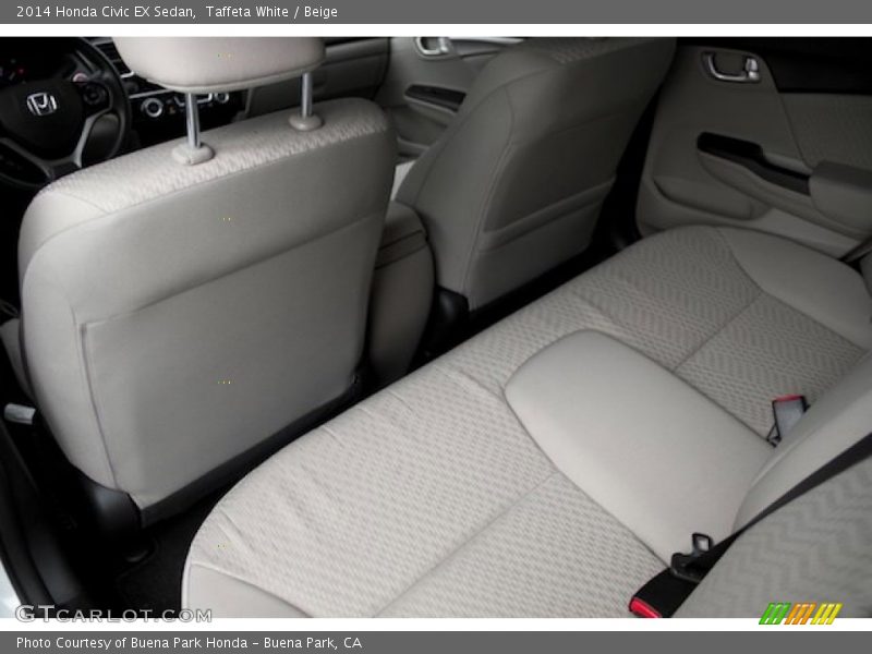 Taffeta White / Beige 2014 Honda Civic EX Sedan