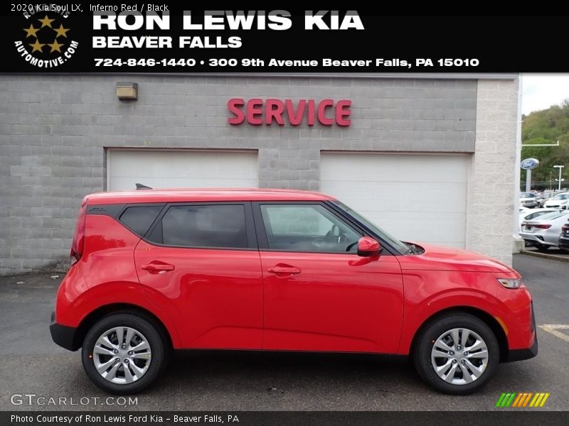 Inferno Red / Black 2020 Kia Soul LX