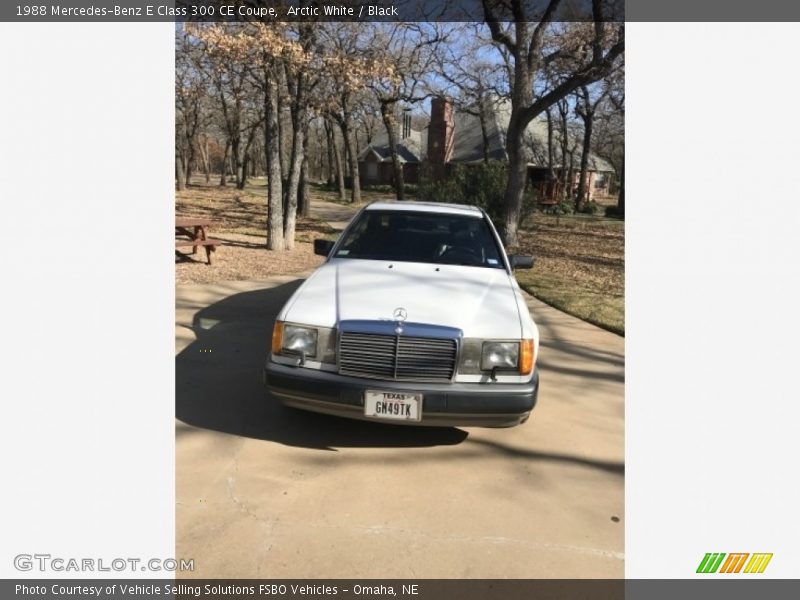 Arctic White / Black 1988 Mercedes-Benz E Class 300 CE Coupe