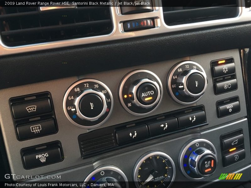 Controls of 2009 Range Rover HSE