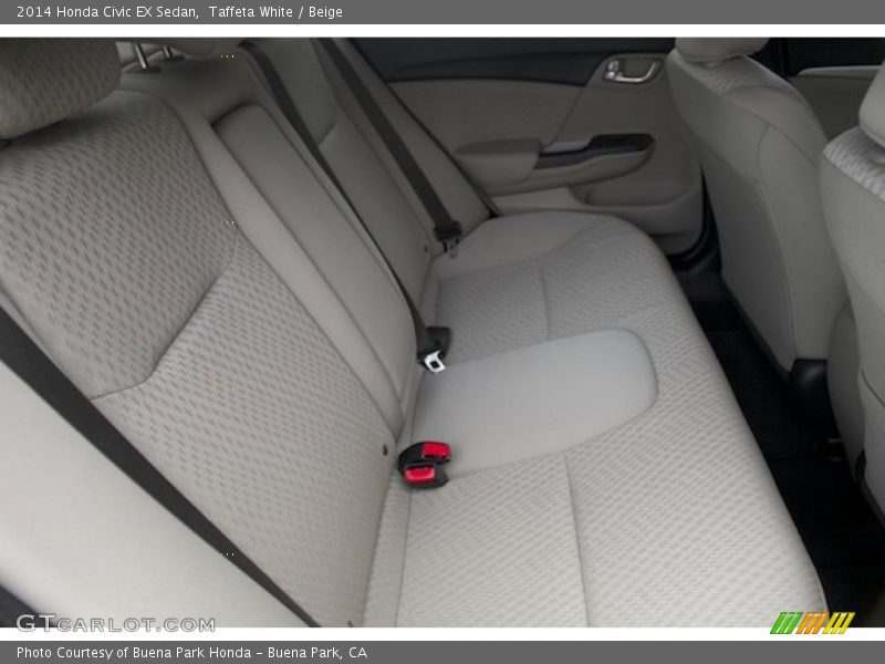 Taffeta White / Beige 2014 Honda Civic EX Sedan