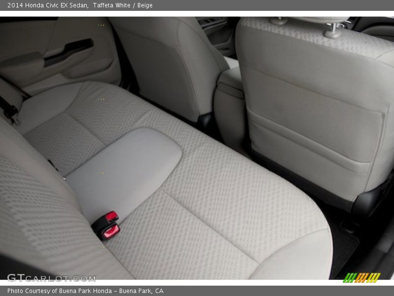 Taffeta White / Beige 2014 Honda Civic EX Sedan