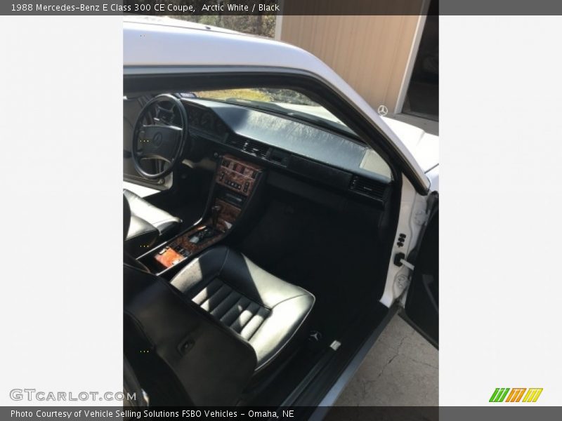 Arctic White / Black 1988 Mercedes-Benz E Class 300 CE Coupe