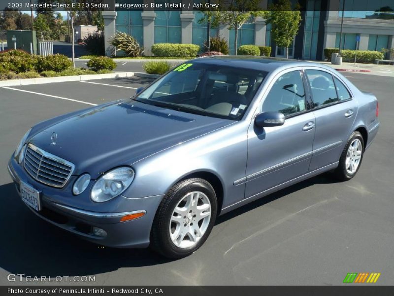 Wedgewood Blue Metallic / Ash Grey 2003 Mercedes-Benz E 320 Sedan
