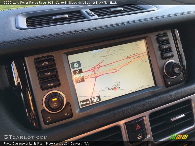 Navigation of 2009 Range Rover HSE