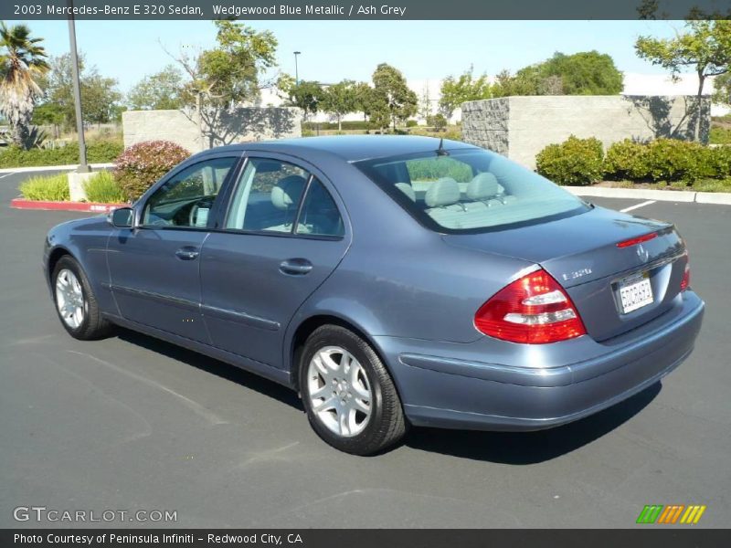 Wedgewood Blue Metallic / Ash Grey 2003 Mercedes-Benz E 320 Sedan