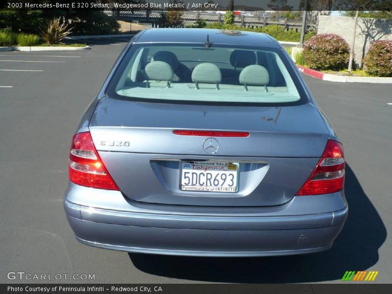 Wedgewood Blue Metallic / Ash Grey 2003 Mercedes-Benz E 320 Sedan
