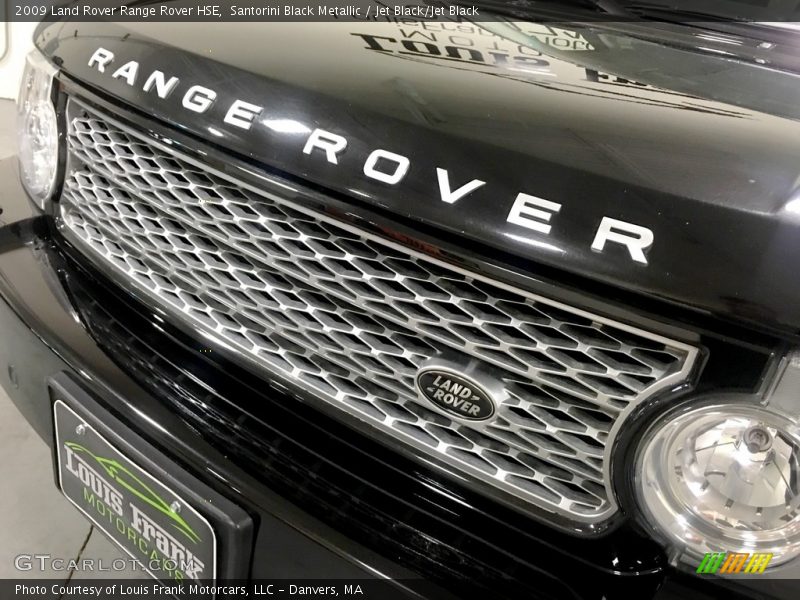 Santorini Black Metallic / Jet Black/Jet Black 2009 Land Rover Range Rover HSE