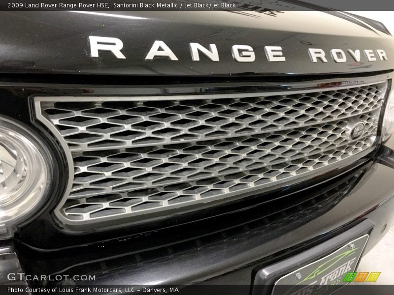 Santorini Black Metallic / Jet Black/Jet Black 2009 Land Rover Range Rover HSE