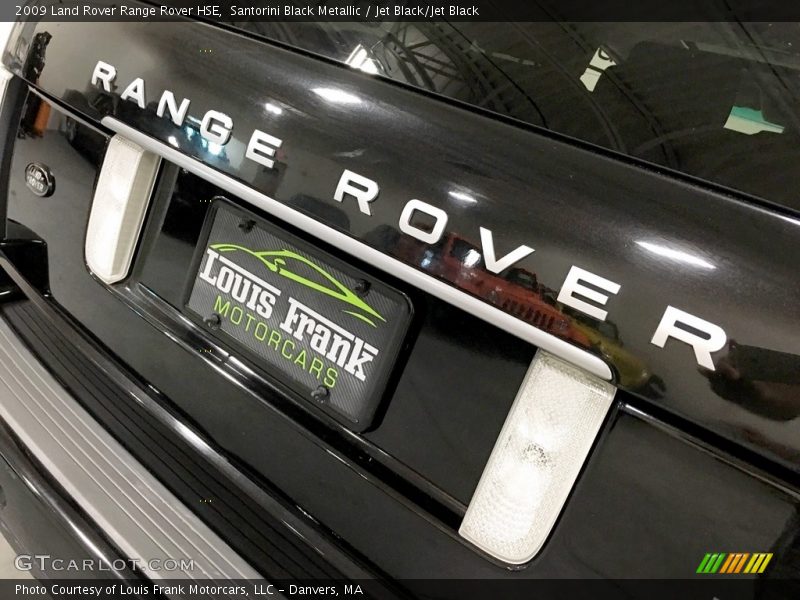 Santorini Black Metallic / Jet Black/Jet Black 2009 Land Rover Range Rover HSE