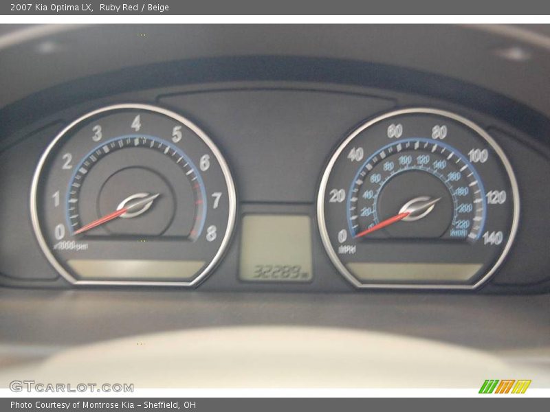 Ruby Red / Beige 2007 Kia Optima LX