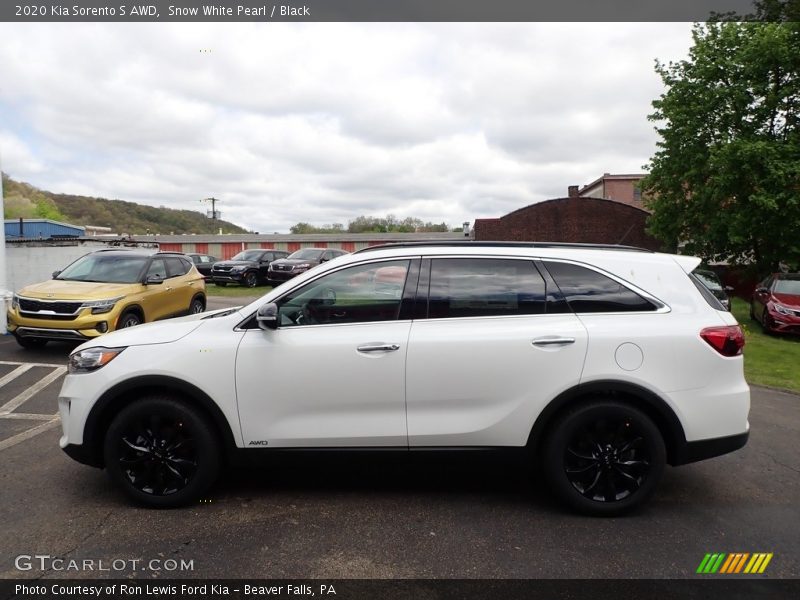 Snow White Pearl / Black 2020 Kia Sorento S AWD