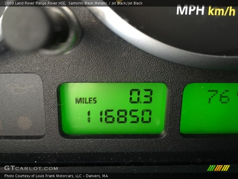 Santorini Black Metallic / Jet Black/Jet Black 2009 Land Rover Range Rover HSE