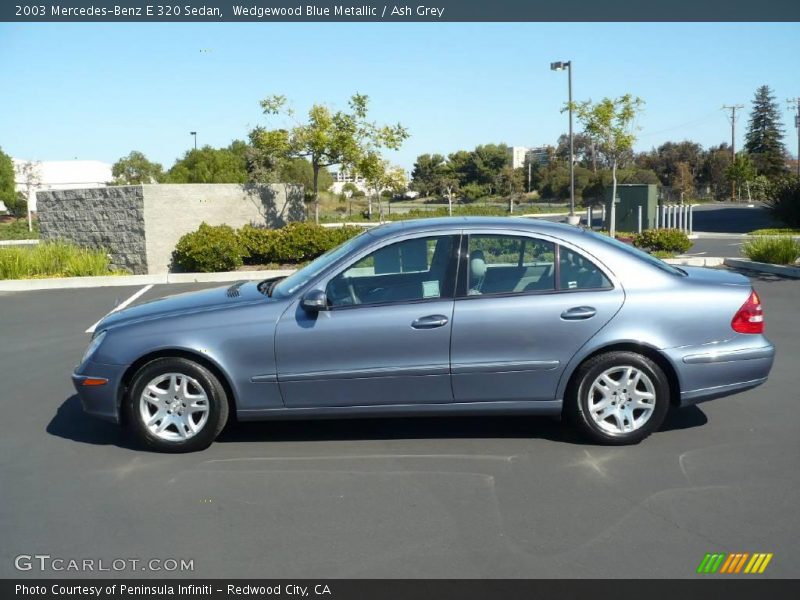 Wedgewood Blue Metallic / Ash Grey 2003 Mercedes-Benz E 320 Sedan