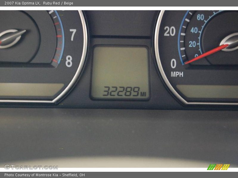 Ruby Red / Beige 2007 Kia Optima LX