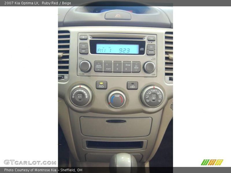 Ruby Red / Beige 2007 Kia Optima LX
