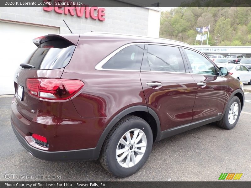 Sangria / Black 2020 Kia Sorento LX AWD
