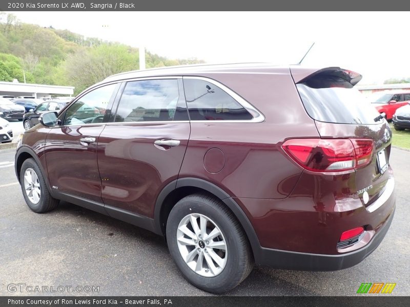 Sangria / Black 2020 Kia Sorento LX AWD