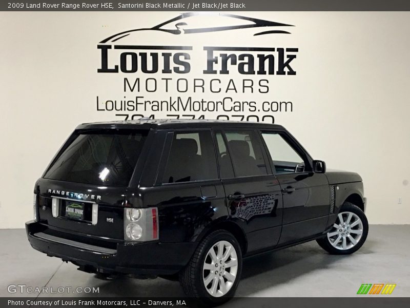 Santorini Black Metallic / Jet Black/Jet Black 2009 Land Rover Range Rover HSE
