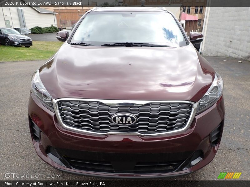 Sangria / Black 2020 Kia Sorento LX AWD