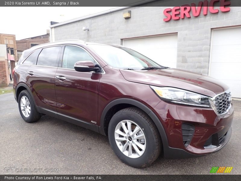 Sangria / Black 2020 Kia Sorento LX AWD