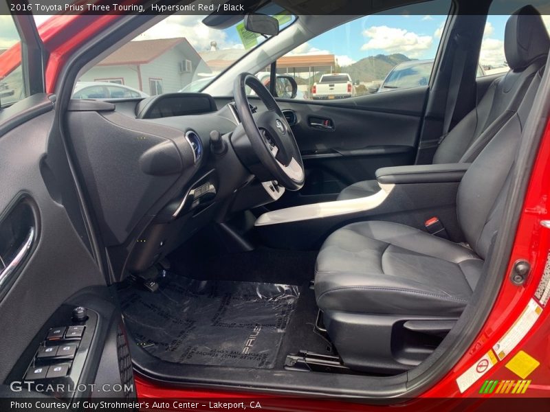 Hypersonic Red / Black 2016 Toyota Prius Three Touring