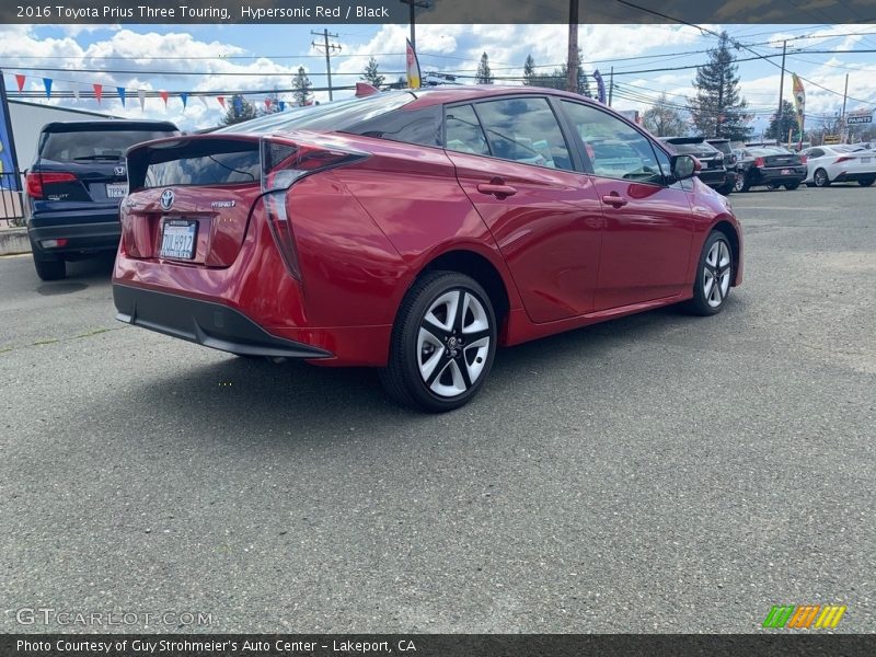 Hypersonic Red / Black 2016 Toyota Prius Three Touring