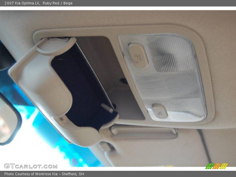 Ruby Red / Beige 2007 Kia Optima LX