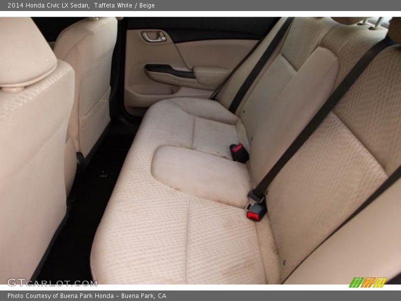 Taffeta White / Beige 2014 Honda Civic LX Sedan