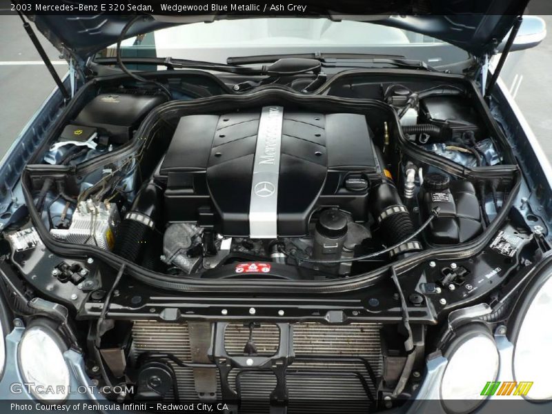 Wedgewood Blue Metallic / Ash Grey 2003 Mercedes-Benz E 320 Sedan