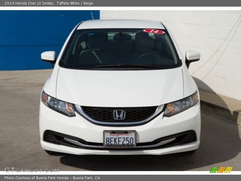 Taffeta White / Beige 2014 Honda Civic LX Sedan