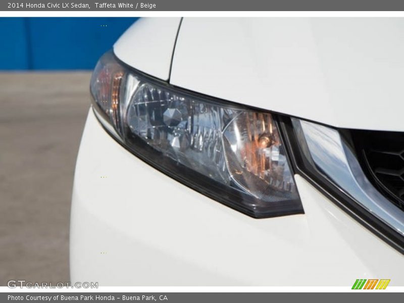 Taffeta White / Beige 2014 Honda Civic LX Sedan