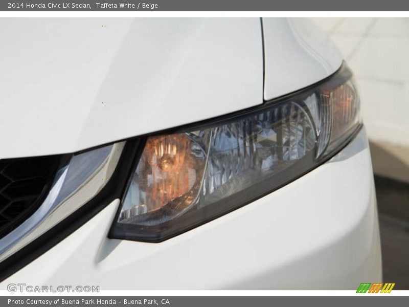 Taffeta White / Beige 2014 Honda Civic LX Sedan