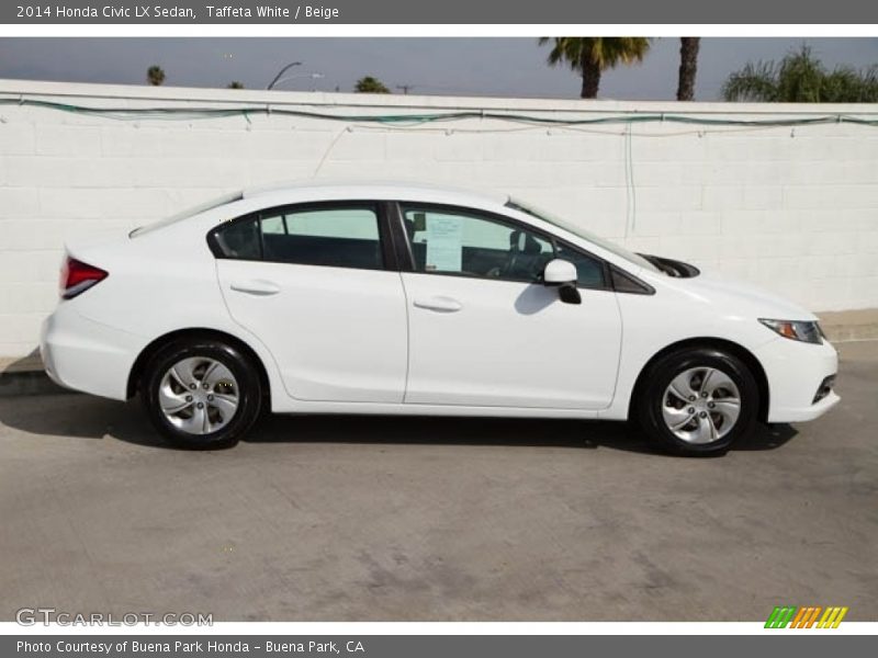 Taffeta White / Beige 2014 Honda Civic LX Sedan