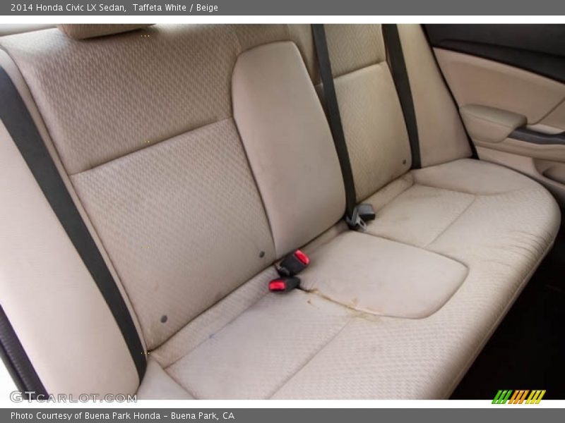 Taffeta White / Beige 2014 Honda Civic LX Sedan